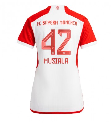 Bayern Munich Jamal Musiala #42 Primera Equipación Mujer 2023-24 Manga Corta